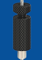 Drahtseilhalter Typ 30 SV M8, mit Verriegelungsmutter schwarz