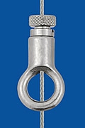 Drahtseilhalter Typ 15 V Ring, mit Verriegelungsmutter