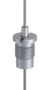 Drahtseilhalter Typ 15 M10x6A, Alu natur eloxiert