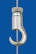 Drahtseilhalter Typ 15 V Haken, mit Verriegelungsmutter