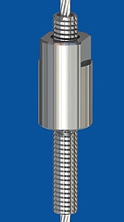 Edelstahl-Drahtseilhalter Typ 30 V M 8 - SW 12 mm