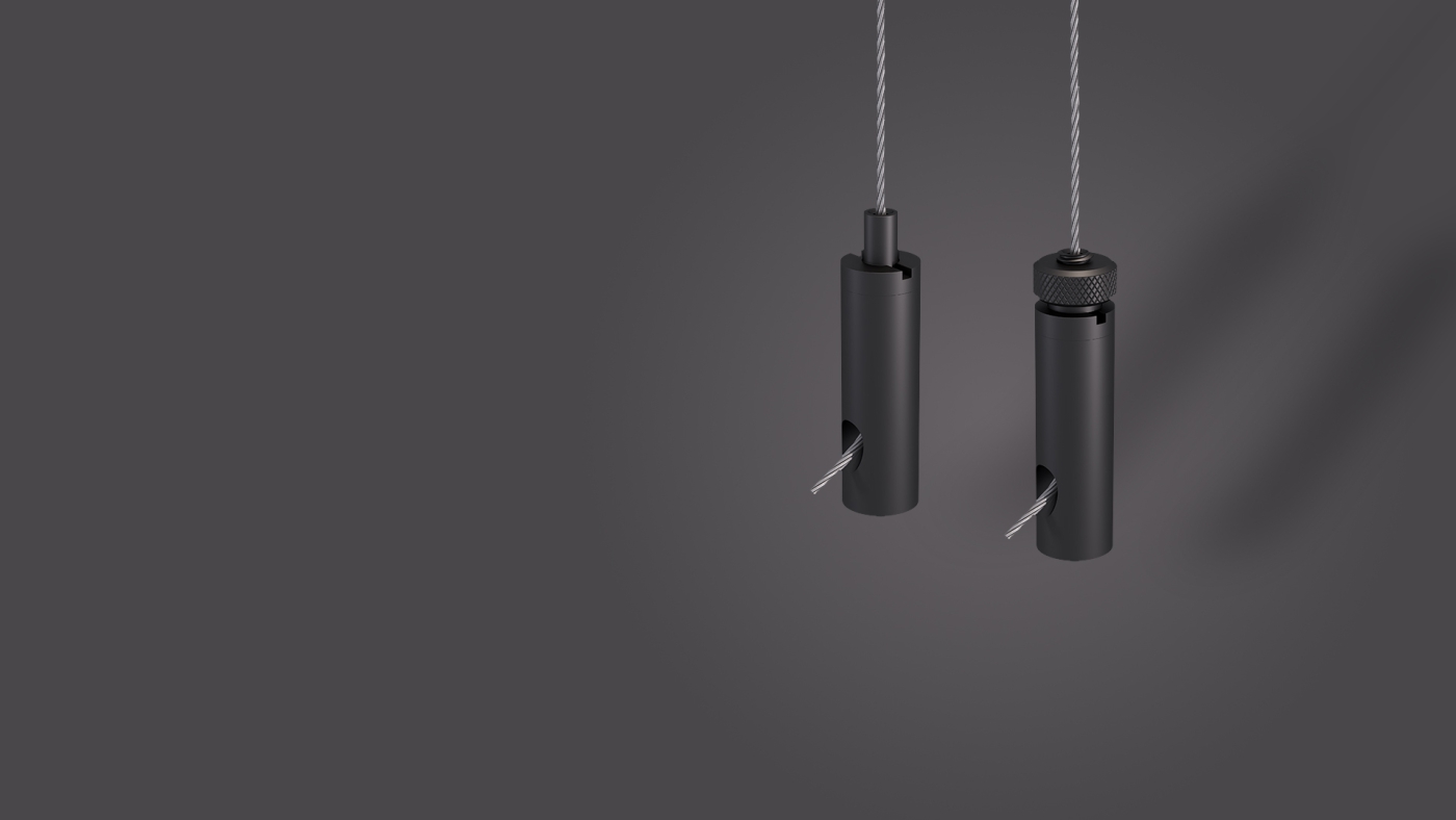Drahtseilhalter aus Aluminium
