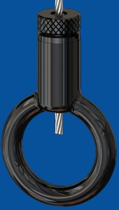 Drahtseilhalter Typ 30 SV Ring, mit Verriegelungsmutter schwarz
