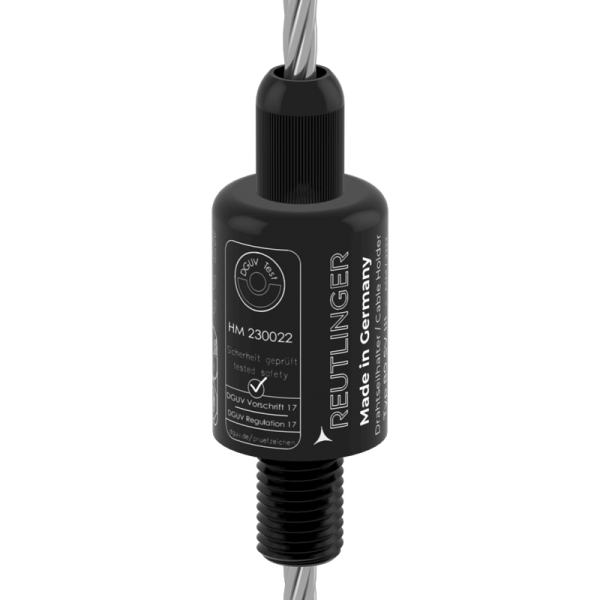 Drahtseilhalter Typ 80 SV III, M20, schwarz