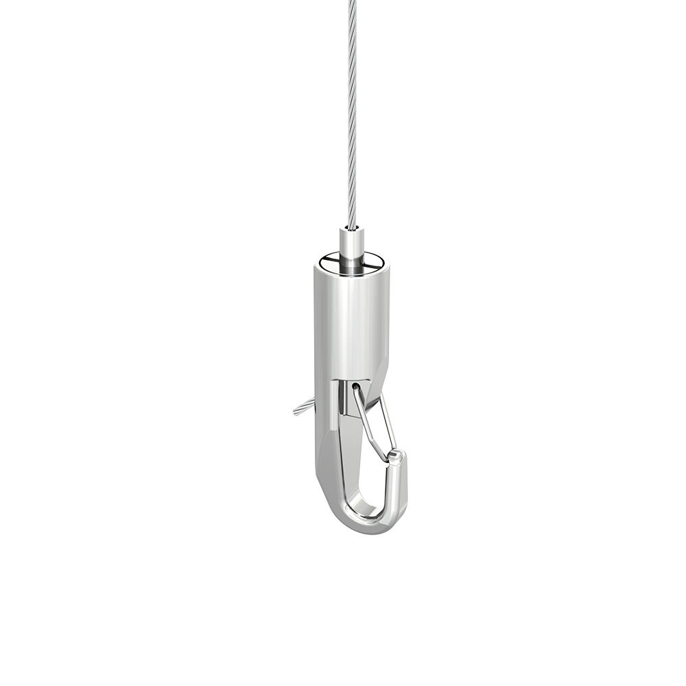 Cable Holder type 12 hook eco slim, silver