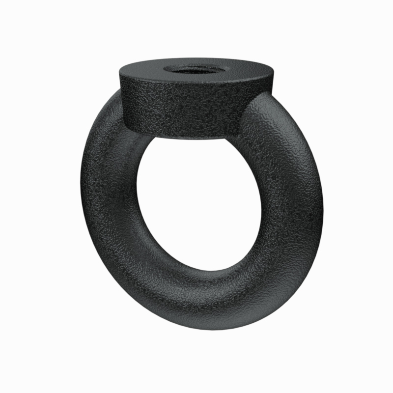 Ring nut according to DIN 582 / C15E, M12, black